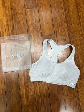 Bombshell Sportswear Shiny Python Sports Bra white M